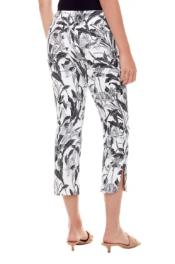 Up! Orchid Crop Petal-Slit Pant|