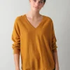 Online Indi & Cold Organic Cotton Sweater-Amber|
