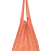 Colab Plisse Shopper Tote-Grenadine Sour|