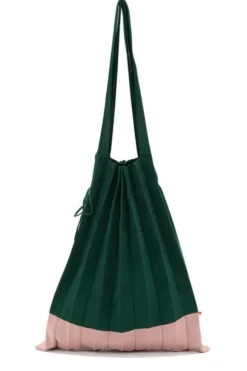New Colab Plisse Shopper Tote-Watermelon Crush|