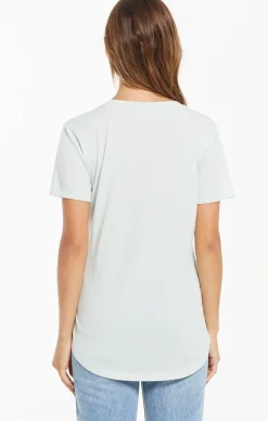 Z Supply Pocket Tee-Sky Grey|