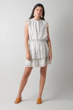 Best Indi & Cold Polka Dot Print Skirt|