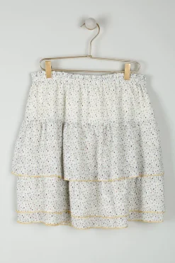 Best Indi & Cold Polka Dot Print Skirt|