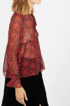 Sale The Korner Printed Henley Top-Orange|