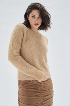 New Minkpink Rachida Faux Angora Sweater|