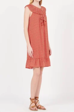 Online The Korner Red Short Printed Dress|