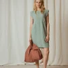 Best Indi & Cold Retro Linen Dress-Aloe|