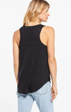 Clearance Z Supply Rib Hacci Vagabond Tank-Black|