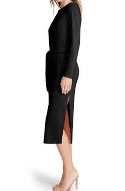 New BB Dakota by Steve Madden Rib Long Sleeve Knit Dress|