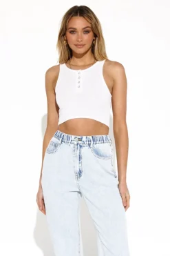 Hot Madison The Label Robin Top-White|