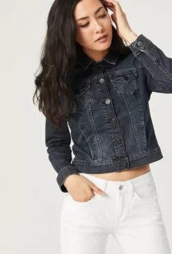 Discount Mavi Samantha Denim Jacket-Blue Black Tribeca|