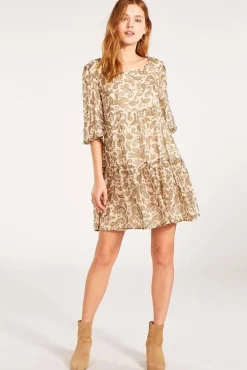 Best BB Dakota by Steve Madden Scroll Up Dress-Alabaster|Bb Dakota