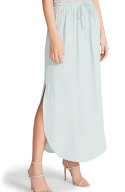 Outlet BB Dakota by Steve Madden See You Later Gauze Skirt-Sea Mist|