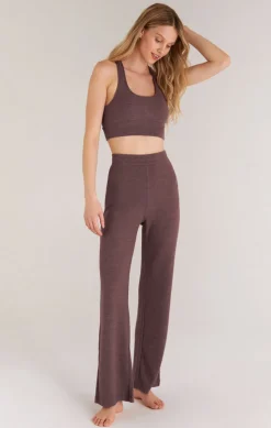 New Z Supply Show Me Some Flair Rib Pant-Light Cola|