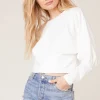 Online BB Dakota Sleeve Me Be Top-White|