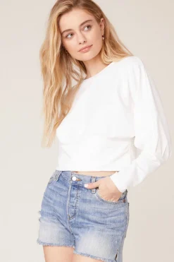 Online BB Dakota Sleeve Me Be Top-White|