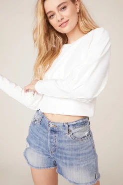 Online BB Dakota Sleeve Me Be Top-White|