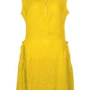 New M Italy Sleeveless Linen Dress|