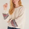 Online Z Supply Solange Stripe Sleeve Sweater-Sandstone|