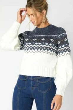 Minkpink Solstice Fair Isle Sweater|