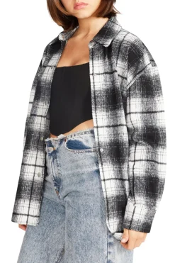 Online BB Dakota by Steve Madden Sophia Plaid Shacket-Black|
