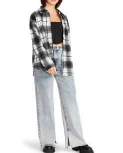 Online BB Dakota by Steve Madden Sophia Plaid Shacket-Black|