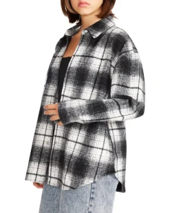 Online BB Dakota by Steve Madden Sophia Plaid Shacket-Black|