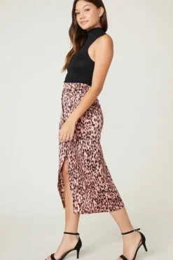 Best Jack by BB Dakota Spotty By Nature Leopard Skirt|