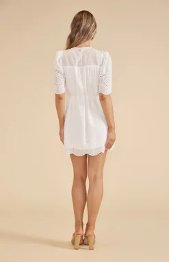 Online Minkpink Starling Shift Mini Dress-White|
