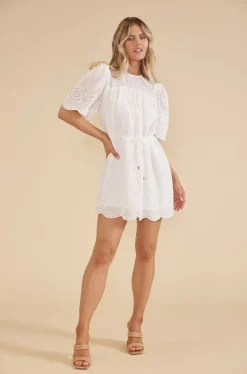 Online Minkpink Starling Shift Mini Dress-White|