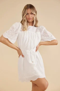 Online Minkpink Starling Shift Mini Dress-White|