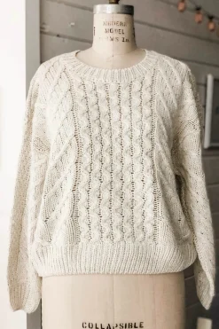 Online RD Style Stone Twist Cable Knit Sweater