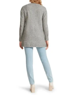 New BB Dakota by Steve Madden Study Date Cardigan-Heather Grey|Bb Dakota