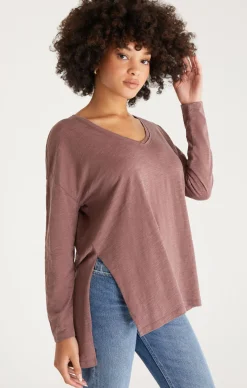 Hot Z Supply Super Chill L/S Tee-Espresso|