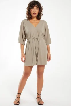 New Z Supply Sydney Cotton Jersey V-Neck Dress|