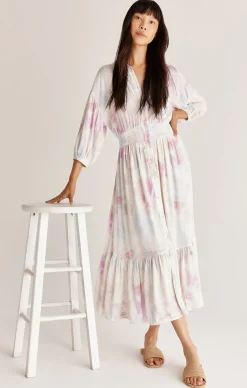 Outlet Z Supply Tanya Watercolor Maxi Dress|