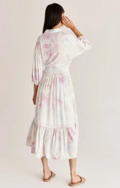 Outlet Z Supply Tanya Watercolor Maxi Dress|