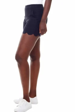 Sale I Love Tyler Madison Taylor Scalloped Techno Short-Navy|Iltm