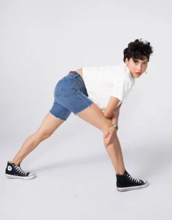 New Unpublished Tessa High Waist Biker Short In Heart|