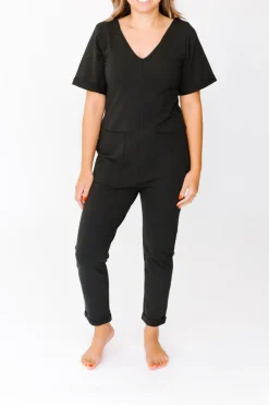 Discount Smash + Tess The Aria Romper In Midnight Black|Smash & Tess