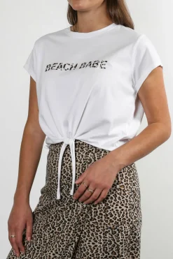 Sale Brunette the label The "Beach Babe" Tee-White|Koy Resort X Brunette