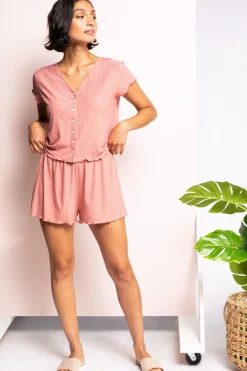 Clearance Pink Martini The Flavie Shorts-Dusty Pink|