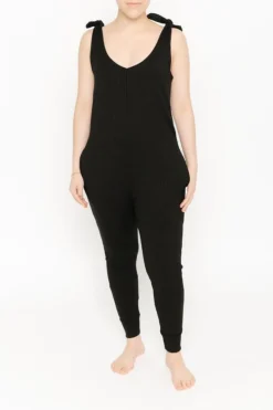 Sale Smash + Tess The Knot Your Average Romper In Midnight Black|