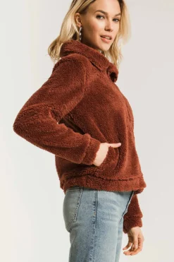 Clearance Z Supply The Sherpa Crop Jacket|