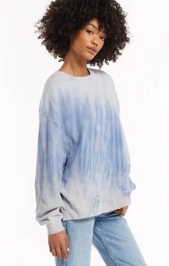 Outlet Z Supply Tie-Dye Modern Weekender-Sky Blue|