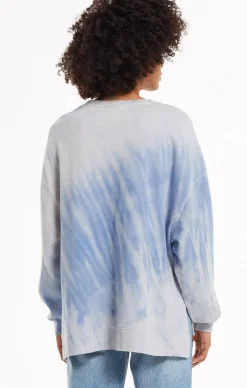 Outlet Z Supply Tie-Dye Modern Weekender-Sky Blue|