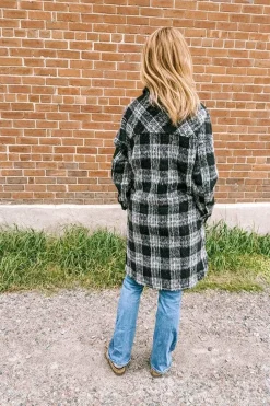 Best RD Style Tina Shacket-Black Plaid|