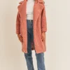 Outlet Sadie & Sage Up From The Skies Coat-Dusty Pink|