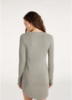 Outlet BB Dakota by Steve Madden V Specific Long Sleeve Bodycon Dress-Olive|Bb Dakota