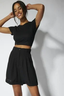 New Minkpink Vance Tee-Black|